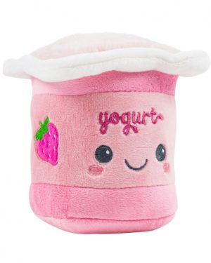 PELUCHE EN FORMA DE YOGURT DE FRESA CHICO $99