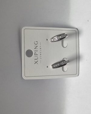 ARRACADA PLATEADA COIN PIEDRAS ACERO INOXIDABLE XUPING $159