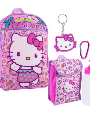 Mochila Escolar Hello Kitty Set 5 piezas$599