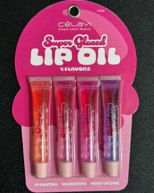LIP OIL SUPER GLAZED CELAVI #60082 4 PIEZAS  $180