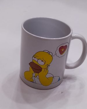 TAZA BLANCA DE HOMERO SIMPSONS $280