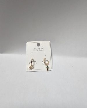 ARRACADA ESTRELLA Y ZANAHORIA DORADA XUPING $129