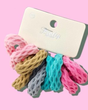 LIGAS GRUESAS DE COLORES PASTELES 10 PZAS RESIETENTE  $55