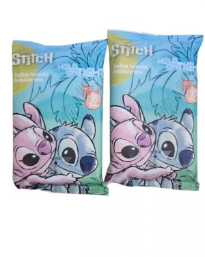 TOALLITAS HUMEDAS ANTIBACTERIALES DE STITCH Y ANGELA